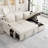 Sleeper Sectional In Dark Gray With Storage Chaise, Cup Holder & Height 35.24 Fabric Charging Ports Seat Cushions-2027181538