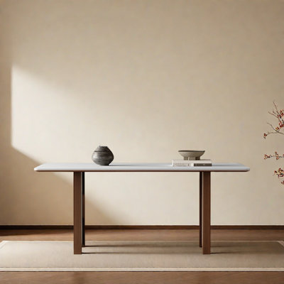 Nordic Wabi-sabi Style Dining Table.