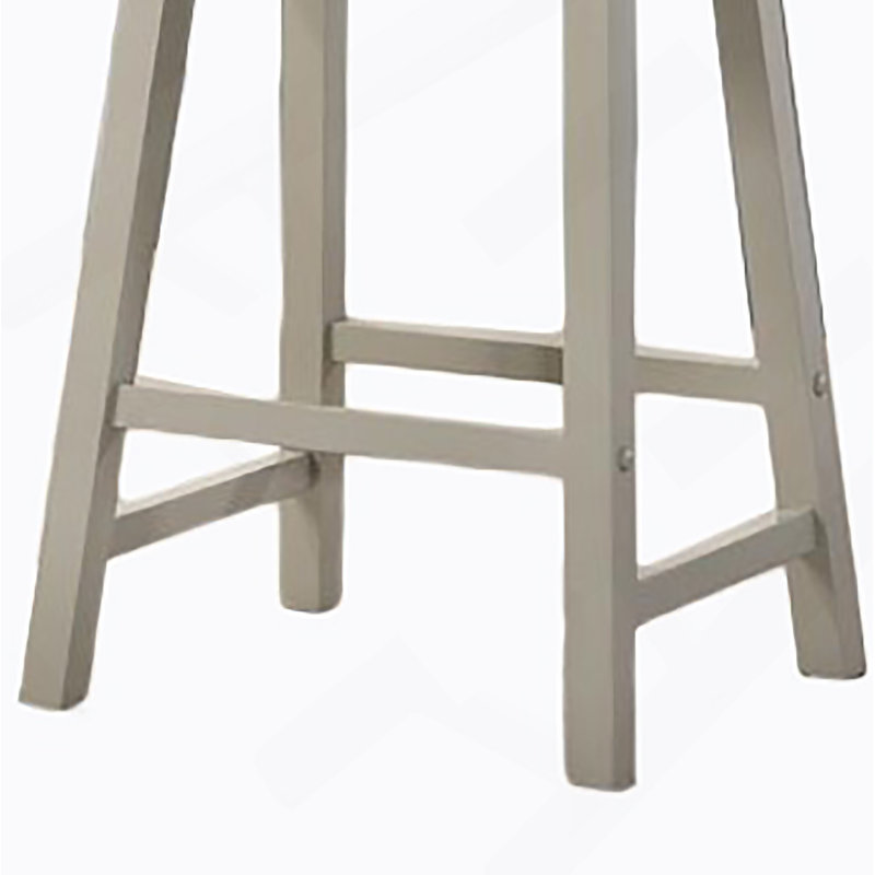 Set 17.5" Of 2 Alonzo Light Gray Backless Ergonomic Counter Height Stool