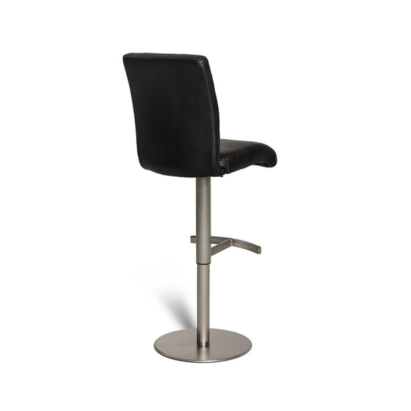 Tabouret de bar rotatif à hauteur ajustable Hartwell, Noir