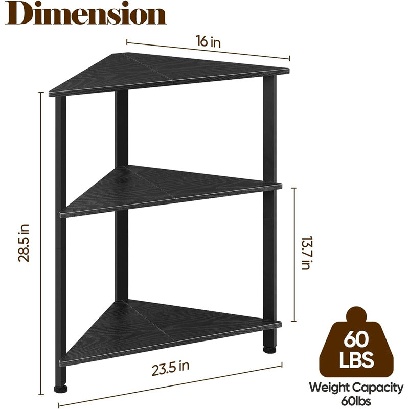 Mahya 23.5'' W Metal Shelving Unit