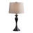 Set Of 2 25.5" Steel Table Lamp W/ Linen Shade-16647228-16647219