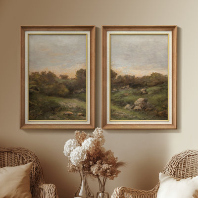 Set of 2 Premium Framed Art Artworks on Premium Canvas with 26"x36" Frame