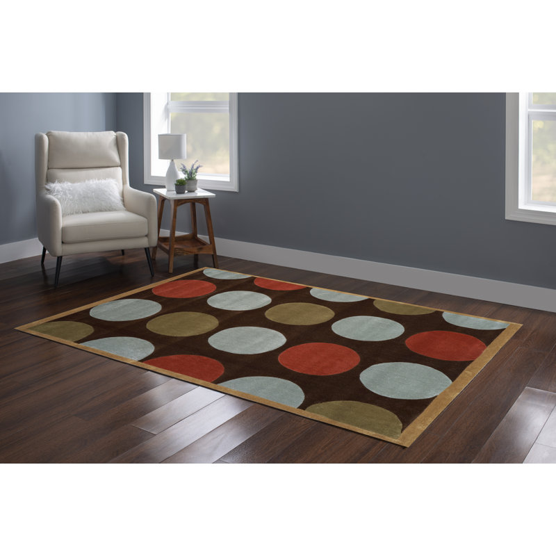 Equelle Handmade Rug Brown And Paleblue, Rectangle 8' x 10'
