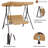 2 Person Porch Swing with Canopy-70109904