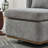25.2"W Chenille 360°Swivel ArmlessChair with Pillow,Metal Base-255887736