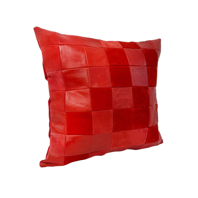 Cuir rouge et suède