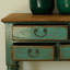 Armoire de couloir verte