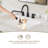 Pull Down Sprayer Bathroom Sink Faucet, 2 Handles 3 Hole Widespread Pull Out Bathroom Faucet,With Pop Up Drain And Water Supply Line-111285633