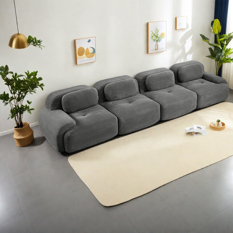 Canapés modernes et ergonomiques, velours côtelé doux, prêts pour la chambre à coucher et le bureau