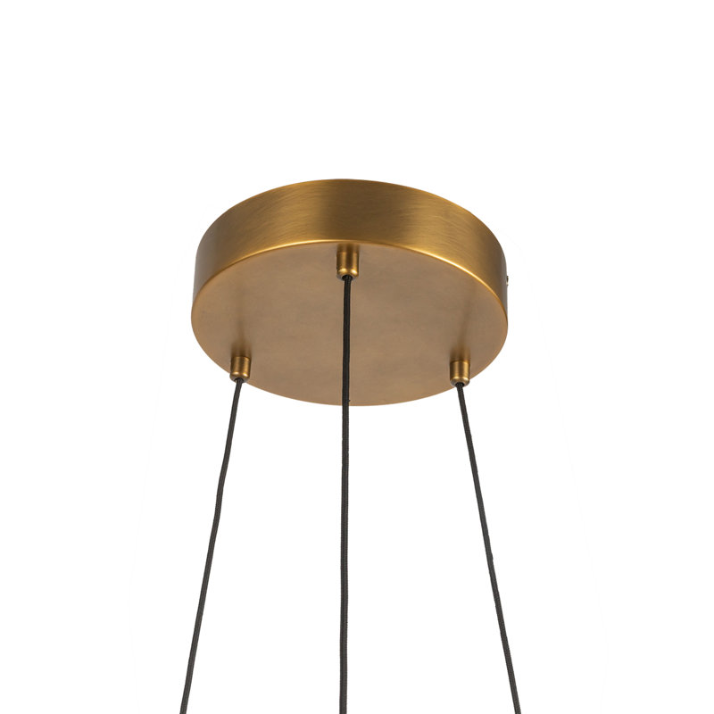 Lex 3 - Light LED Chandelier, Brass