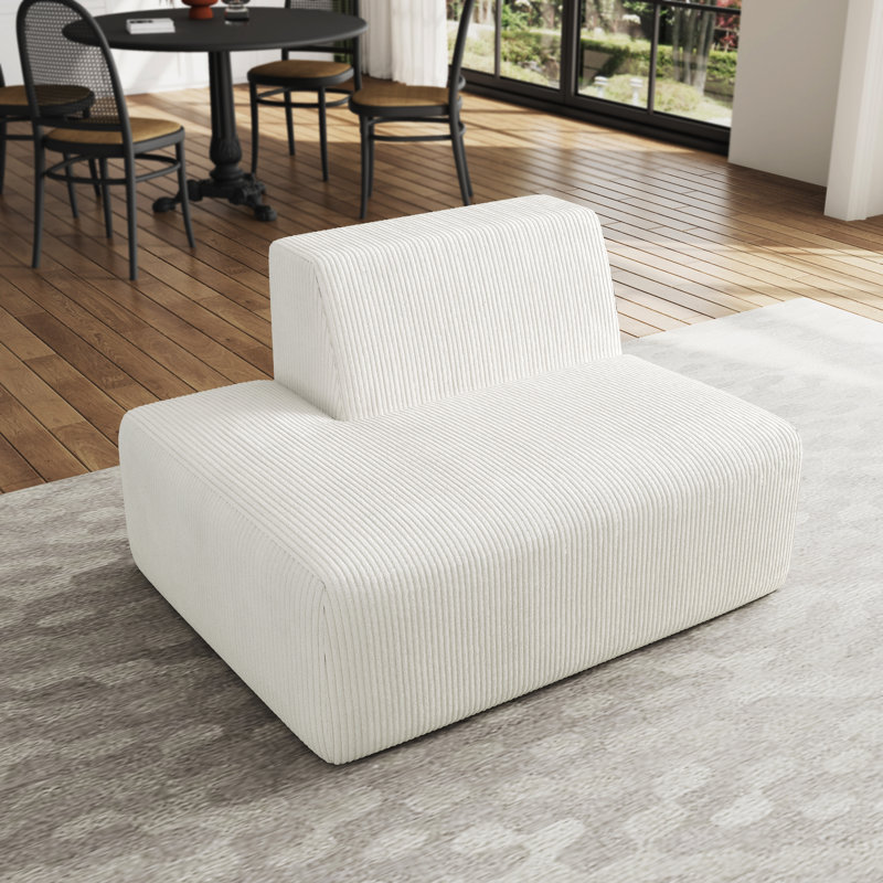 Berlare 128.8Cm Wide Side Chair, Beige