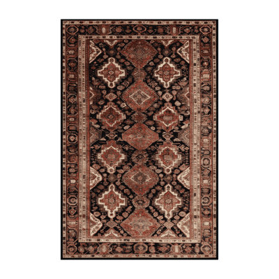 Tapis brun lavable à la machine