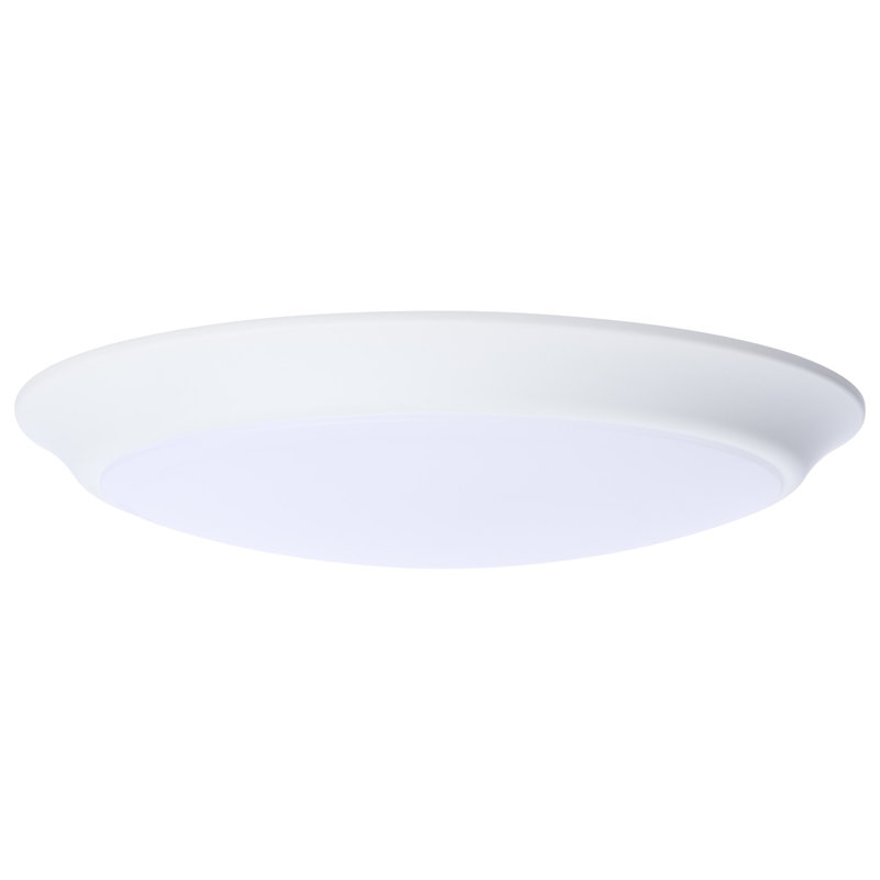 9.8 Watt 10 Inch LED Disk Light 27K/3K/35K/4K/5K CCT Selectable White Finish, 9.8 W