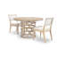 Biscayne Low Back Side Chair in Brown/Cream