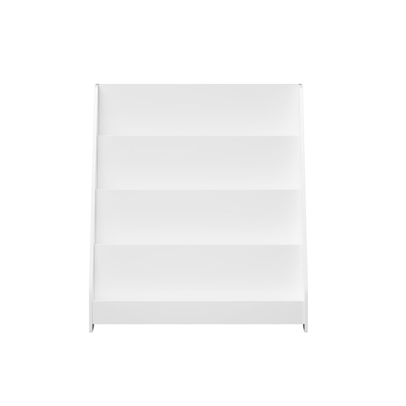 4-Tier Kids Bookshelf, Toddler Book Display Shelves, White