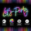 Enseigne lumineuse de fête 10,23 "Let's Party