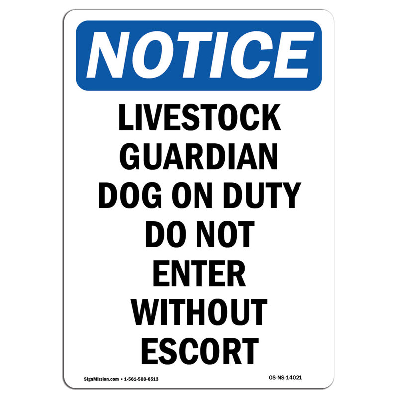 Enseigne de chien de garde