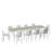11Pc Extendable Aluminum Outdoor Patio Dining Set