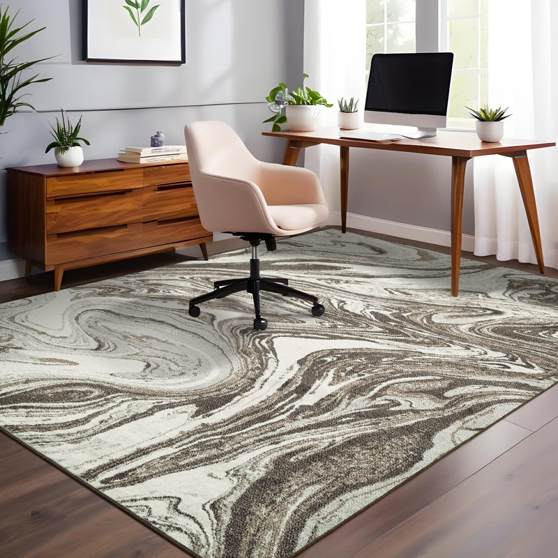 Abstract Machine Washable Rugs For Kitchen Stain Resistant Throw Carpet With Rubber Backing Low Pile Floor Cover For Hallway Entryway
