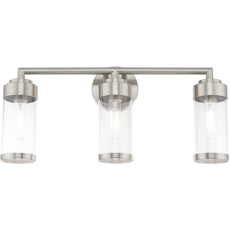Éclairage pour meuble-lavabo 3 lumières Beetner, Nickel brossé