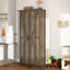  Garde-manger 67 po Farmhouse, armoire de rangement haute avec 2 portes de grange et tablettes réglables-1623747131
