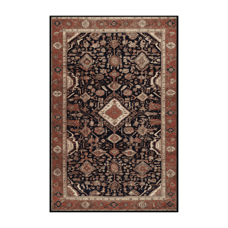 Tapis brun lavable à la machine