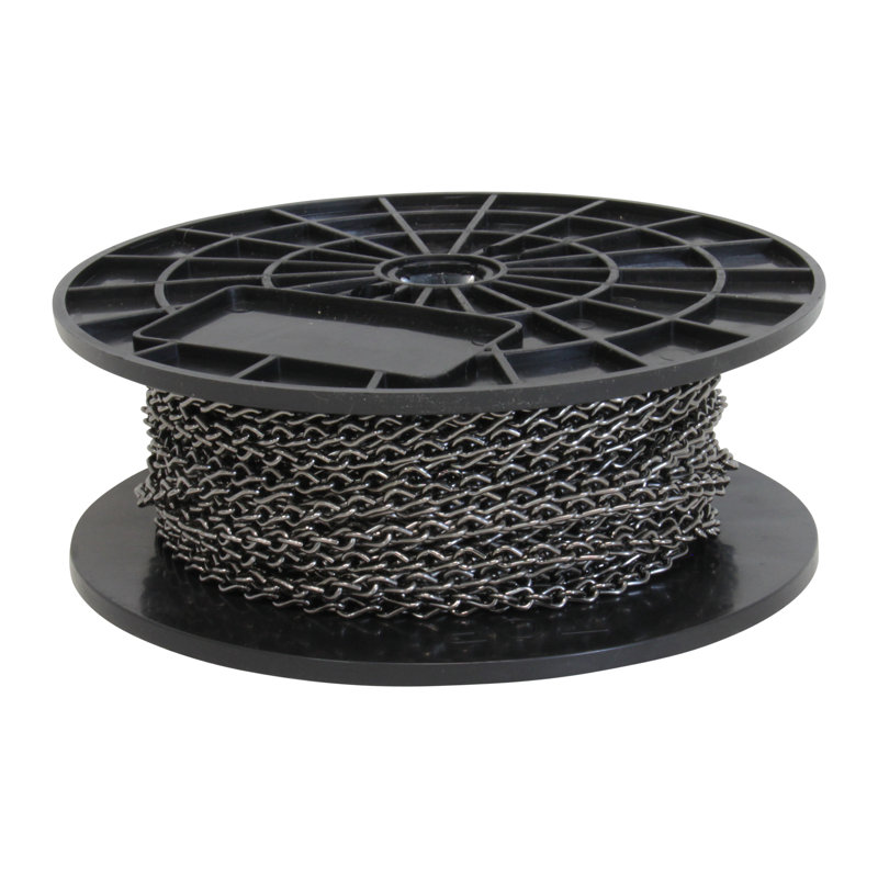 Jack Decorative Solid Double Chain or Chain Break (164 feet), Gunmetal
