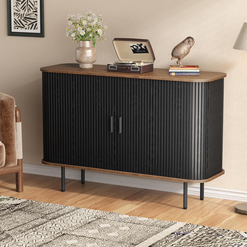 Armoire de rangement l 47 po x H 32 po, Noir