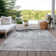 Machine Washable Indoor/Outdoor Xhevrie Gray Rug