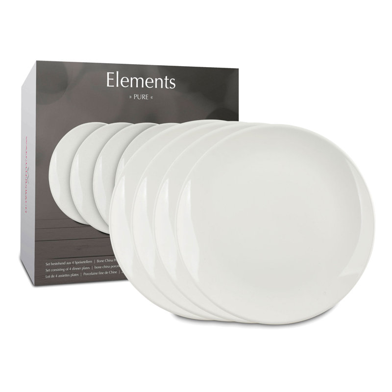 27cm Bone China Dinner Plate, White