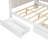 Daybed With Storage Shelves,drawers,charging Station,led Light,desk And Upholstered Headboard And Backrest-13380883