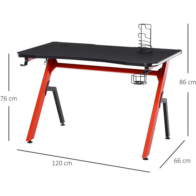 Jeffry Metal Base Computer Desk