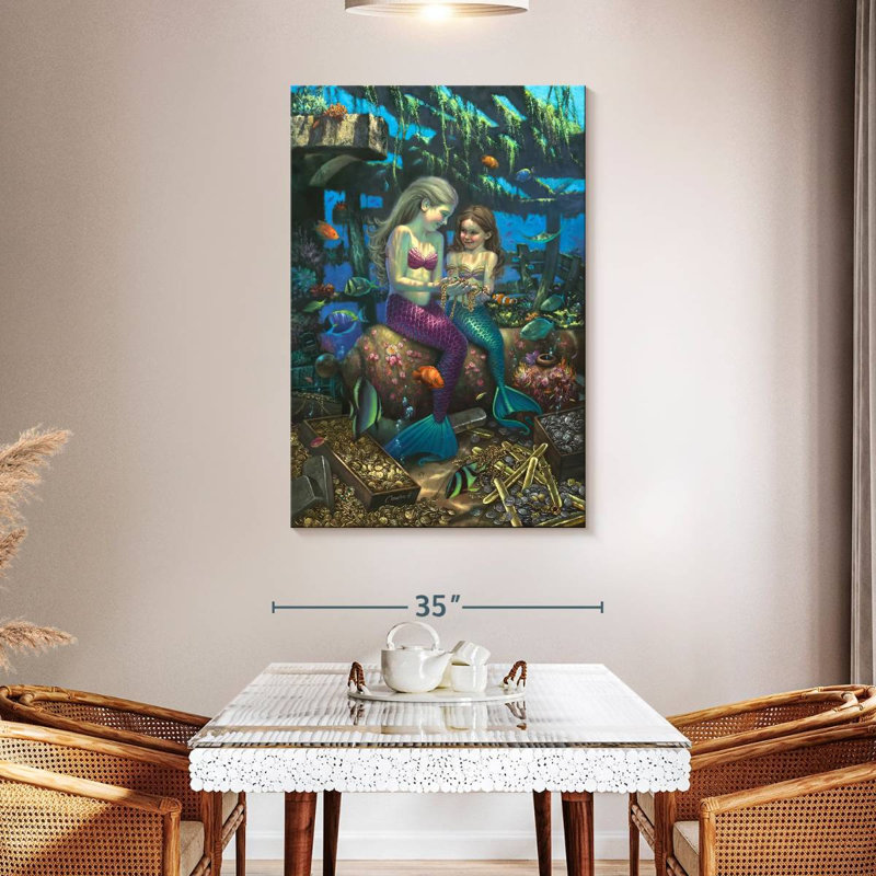 Ashelle Angels Of The Deep, H 48 po x l 32 po