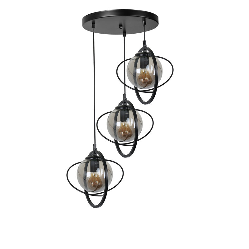 Chandle Chandelier, Fume/Black