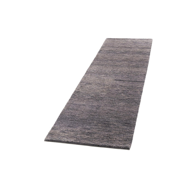 Tapis de couloir gris foncé Jahiem