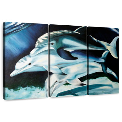 Trio de dauphins Brampt