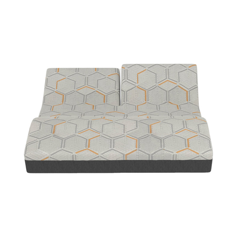 Matelas en mousse viscoélastique imprégnée de cuivre Blissful Nights, 12", King Split