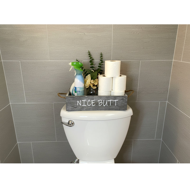 Porte-papier hygiénique sur pied, Gris rustique