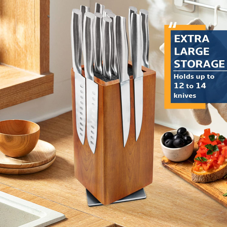 Universal Knife Block | Stainless Steel Knife Block | Kitchen Knife Holder | Aluminum Cutlery Holder | Knife Storage | Seido Knives
