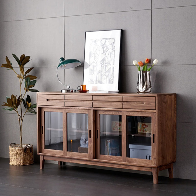 Buffet haut de gamme rétro et minimaliste, H 35,4 po x l 55,1 po x P 15,7 po