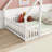 House-Shaped Floor Bed With Fence, Guardrails-1607430048-1607430050