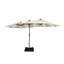 Parasol de marché d'extérieur rectangulaire lumineux à DEL Hoskie 181,1 po x 106,3 po-1774374702