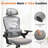 High Back Desk Chair With Adjustable Lumbar Support & Headrest,Comfortable Mesh Computer Chair With Soft Flip Up Arms, Adjustable Height And 120Â°Tilt-346061588