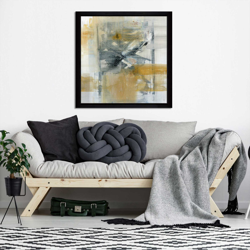 «Reflections I», reproduction d'art sur toile encadrée, H 25,5 po x l 25,5 po x P 1 po, Cadre noir