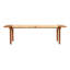 Banc long en teck et rotin