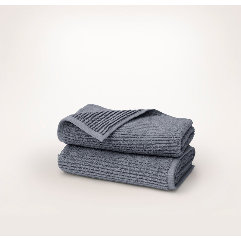 Turkish Ribbed Washcloth Set, Mineral
