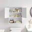 Armoire à pharmacie murale Dune Farmhouse avec tablette réglable et portes doubles-95375557