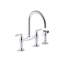Edalyn by Studio McGee Two-Hole Bridge Kitchen Sink Faucet with Side Sprayer-721620495