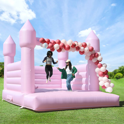 Château gonflable de 13 pi x 11,5 pi avec souffleur gonflable, décorations gonflables en PVC pour sauter